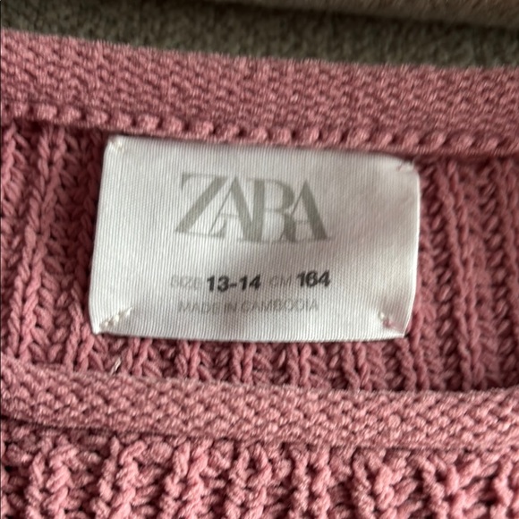 Zara Pink Ribbed Knit Sweater - Picture 3 of 4